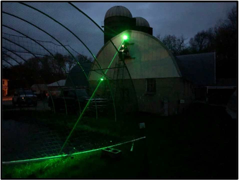 Bird Laser on Farm